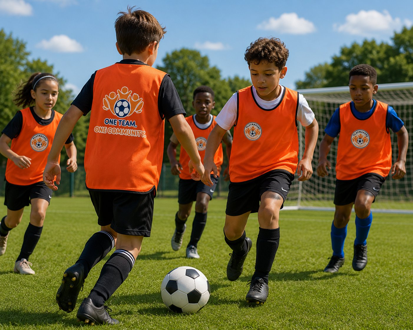 Playmakers kids playing football